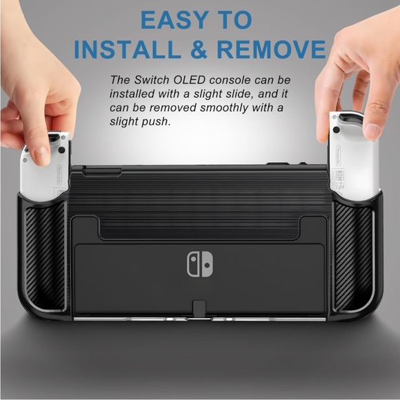 Legfes console protection cover Nintendo Switch case LEGES Dockable OLED 7” - Picture 2 of 12